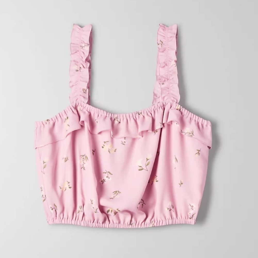 Aritzia Sunday Best Miranda Pink Floral Tank